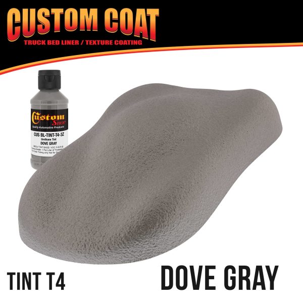 Dove Gray 2 Gallon Urethane Roll-On, Brush-On or Spray-On Truck Bed Liner Kit with Roller and Brush Applicator Kit - Textured Protective Coating For Discount - Image 2