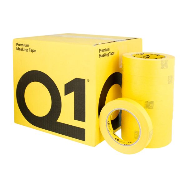 3 4 inch | 18mm Q1 Premium Yellow Masking Tape (48 ROLLS) Online Sale - Image 4