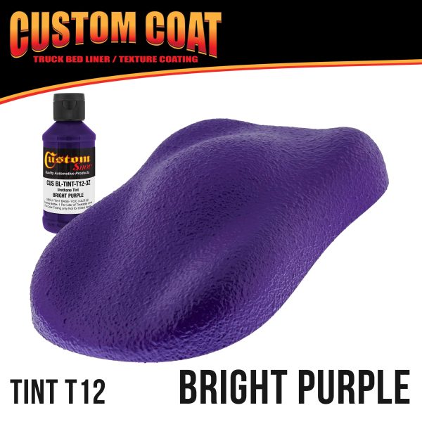 Bright Purple 2 Gallon Urethane Roll-On, Brush-On or Spray-On Truck Bed Liner Kit with Roller and Brush Applicator Kit - Textured Protective Coating Online Hot Sale - Image 2