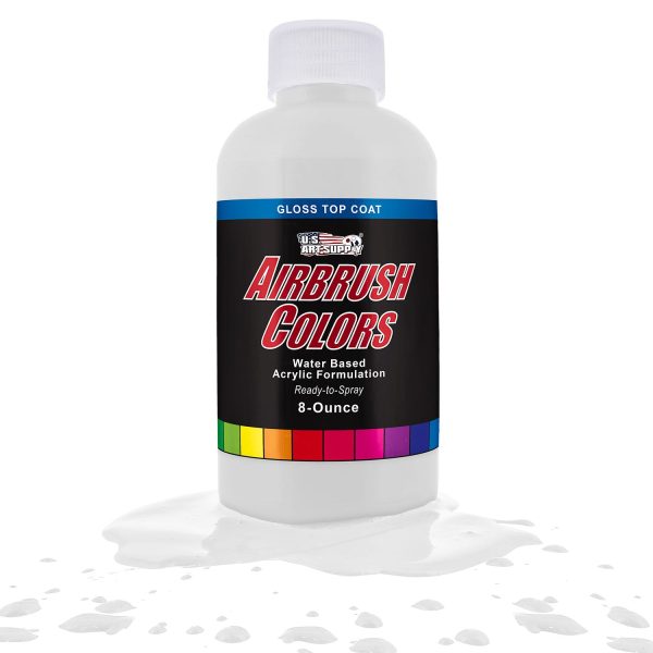 Clear Gloss Topcoat, Acrylic Airbrush Paint, 8 oz. on Sale - Image 5