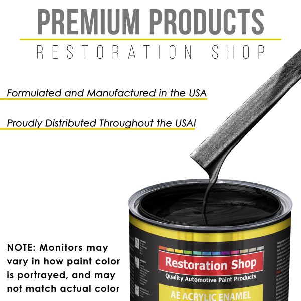 Phantom Black Pearl Acrylic Enamel Auto Paint - Complete Gallon Paint Kit - Professional Single Stage Automotive Car Coating, 8:1 Mix Ratio 2.8 VOC Fashion - Image 4