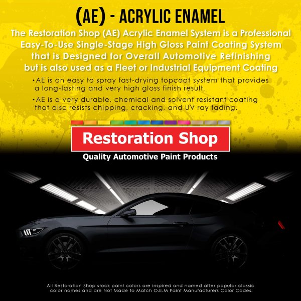 Chasis Black (Gloss) Acrylic Enamel Auto Paint - Complete Quart Paint Kit - Professional Single Stage Automotive Car Coating, 8:1 Mix Ratio 2.8 VOC on Sale - Image 3
