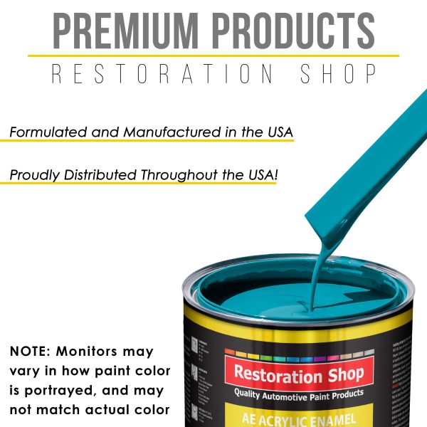 Petty Blue Acrylic Enamel Auto Paint - Complete Quart Paint Kit - Professional Single Stage Automotive Car Equipment Coating, 8:1 Mix Ratio 2.8 VOC Fashion - Image 4