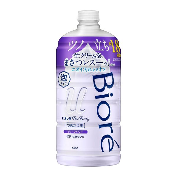 Biore U Body Foam Refill 780ml - Deep Clear Herbal Fresh Scent Large Capacity on Sale