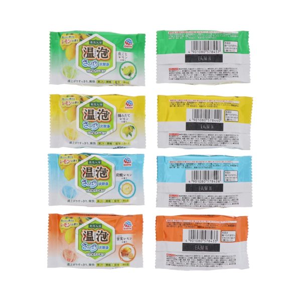 Onpo Warm Foam Bath Salts Refreshing Lemon 12 Tablets Carbonated Bath Sale - Image 5