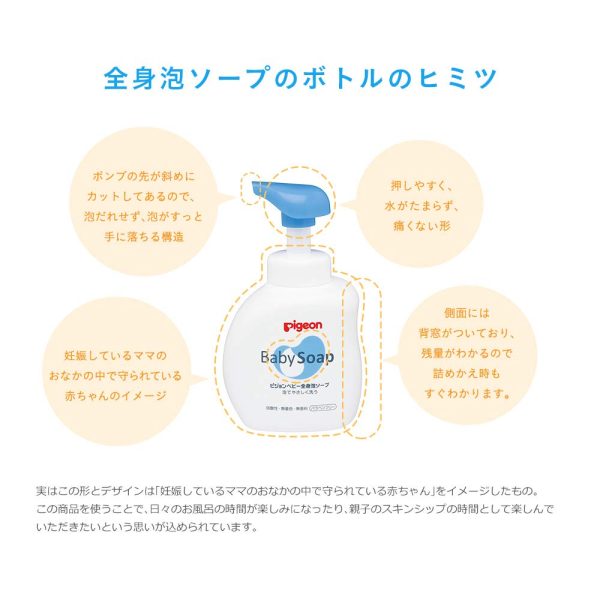 Pigeon Whole Body Foam Soap Flower Scent 500Ml for 0 Months and Up Cheap - Image 5