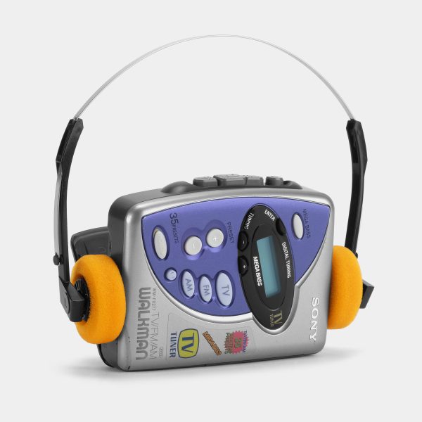 Sony Walkman WM-FX277 Purple Portable Cassette Player with Case For Cheap - Image 2