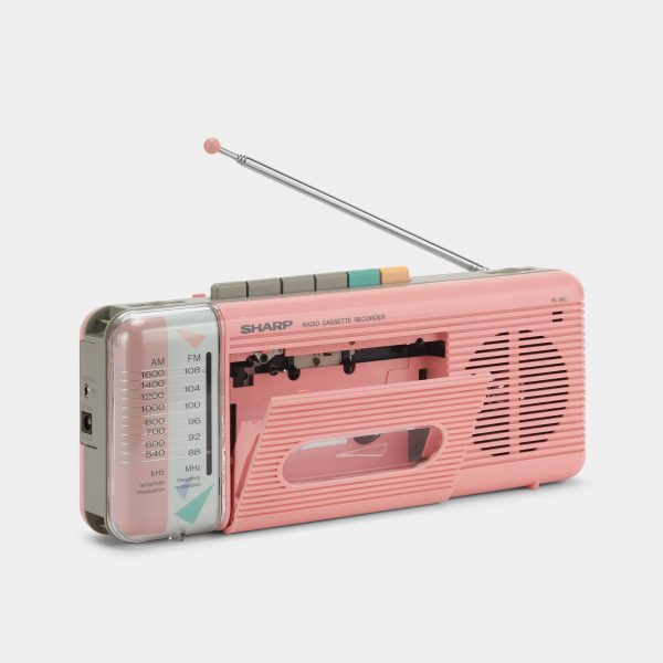 Sharp QT-5(P) AM FM Radio Cassette Recorder Online Sale - Image 2