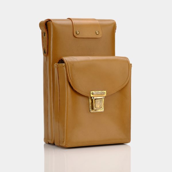 Brown Leather SX-70 Instant Camera Case With Film Pocket Online Sale - Image 2